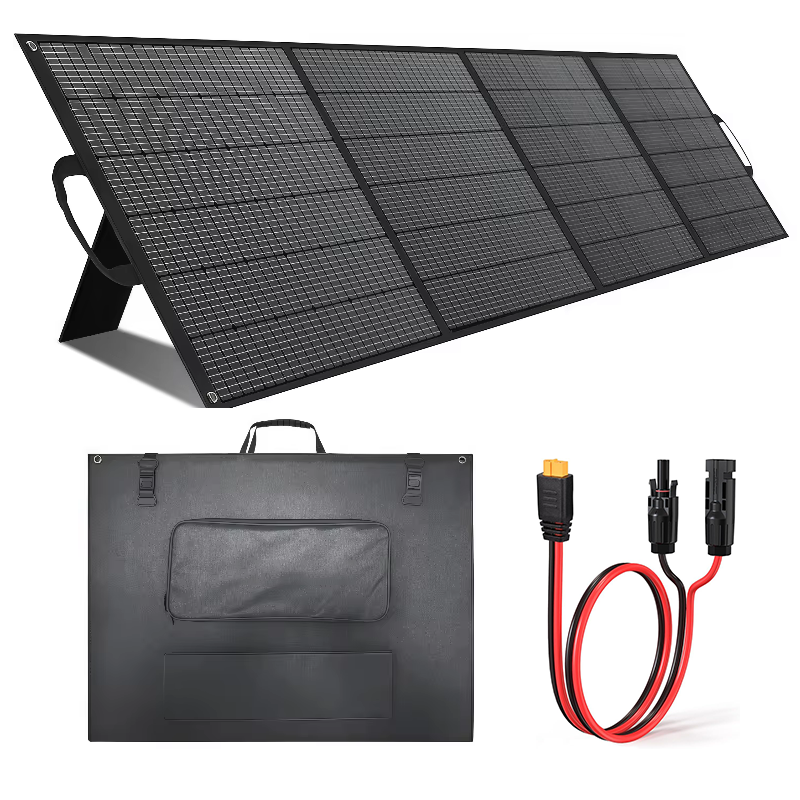 Solar Panel Monocrystalline - ALECTER 400W Portable 4 Plates ETFE