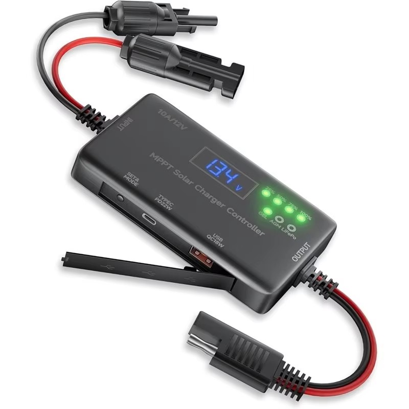 Solar Panel Monocrystalline - MPPT Solar Charge Controller 12V 10A,