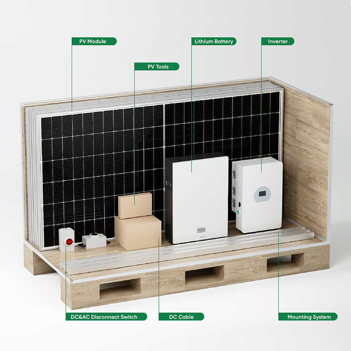 Deye 5kW 10kW 15kW Hybrid Sola - đánh giá và giá Solar Panel System 10Kw